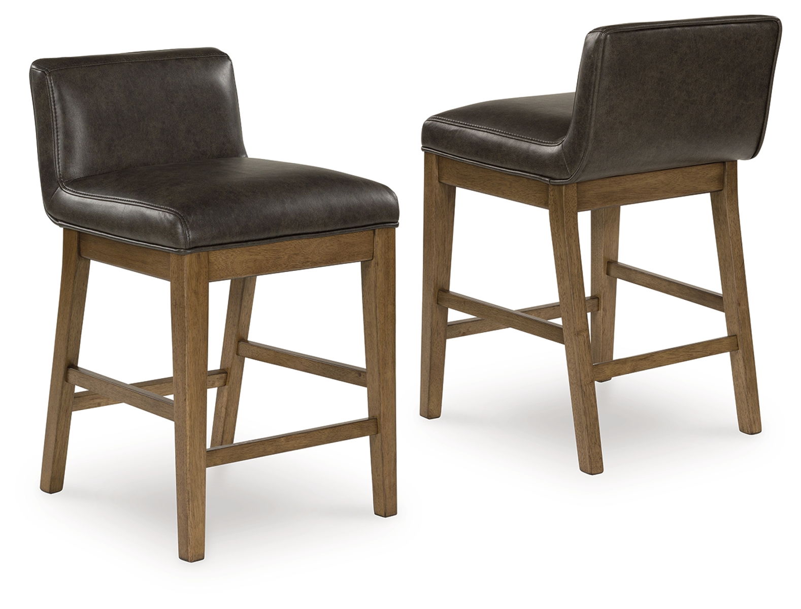 Cabalynn - Upholstered Barstool (Set of 2) - Two-tone Brown - Image 5