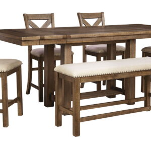 Moriville - Rectangular Dining Table Set - Counter Height