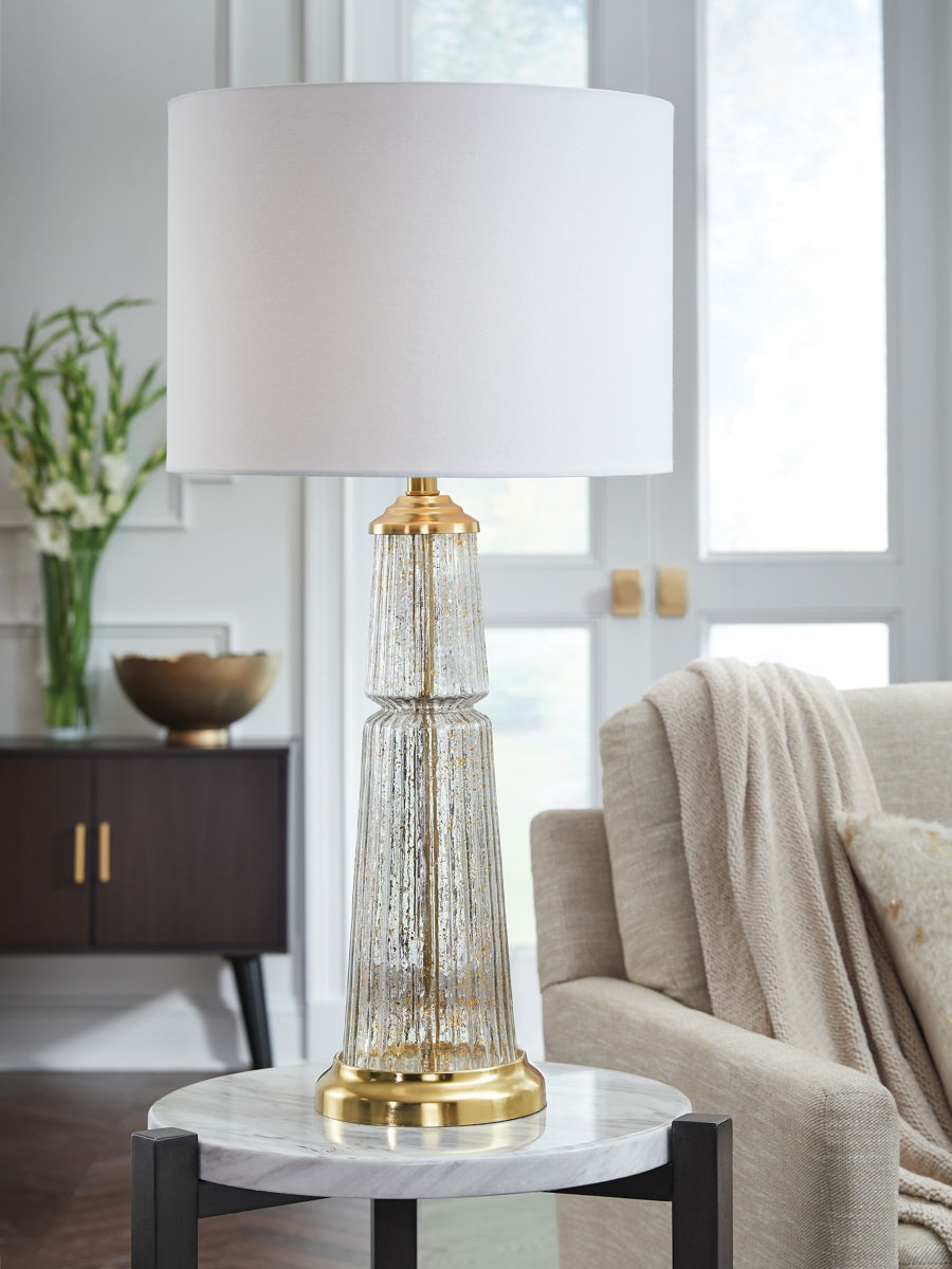 Bakersboro - Glass Table Lamp - Clear / Gold Finish - Image 3