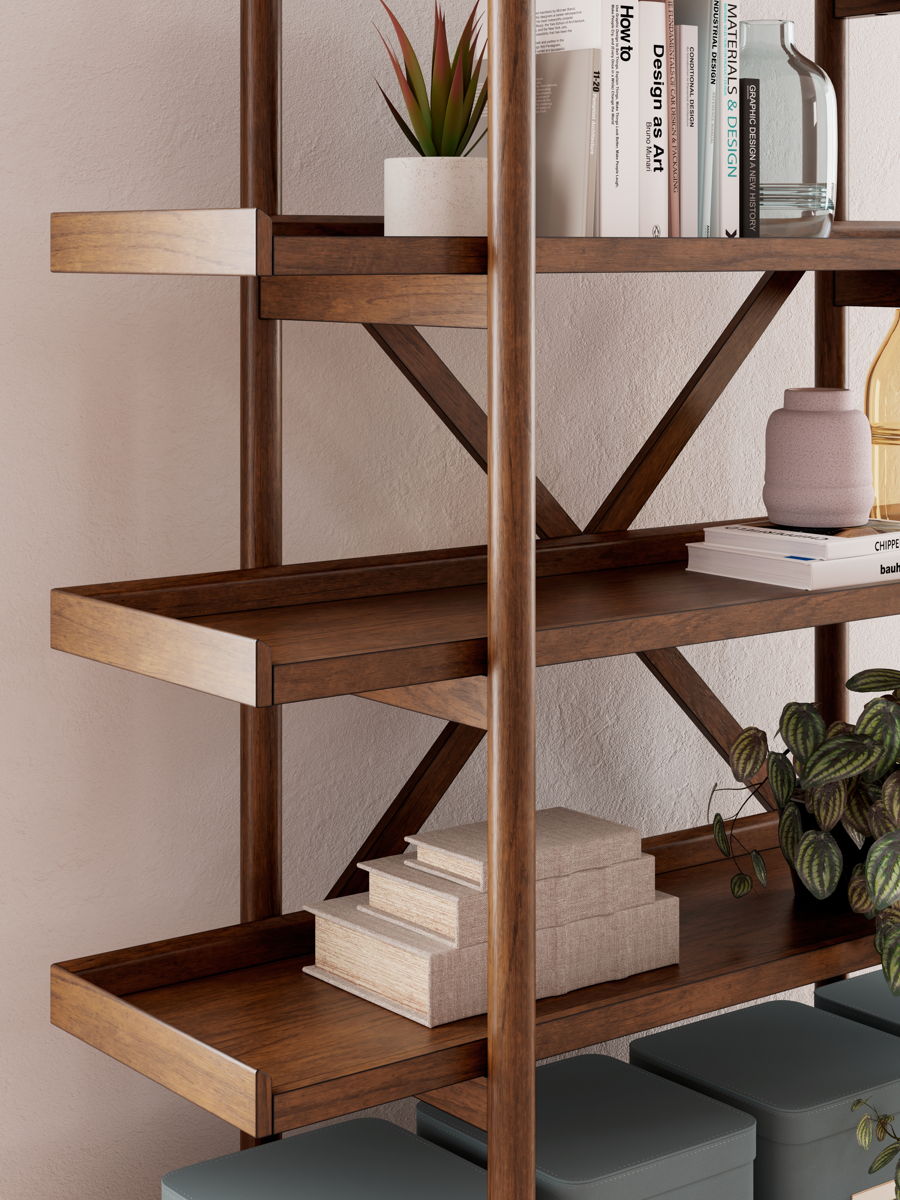 Lyncott - Bookcase - Brown - Image 8