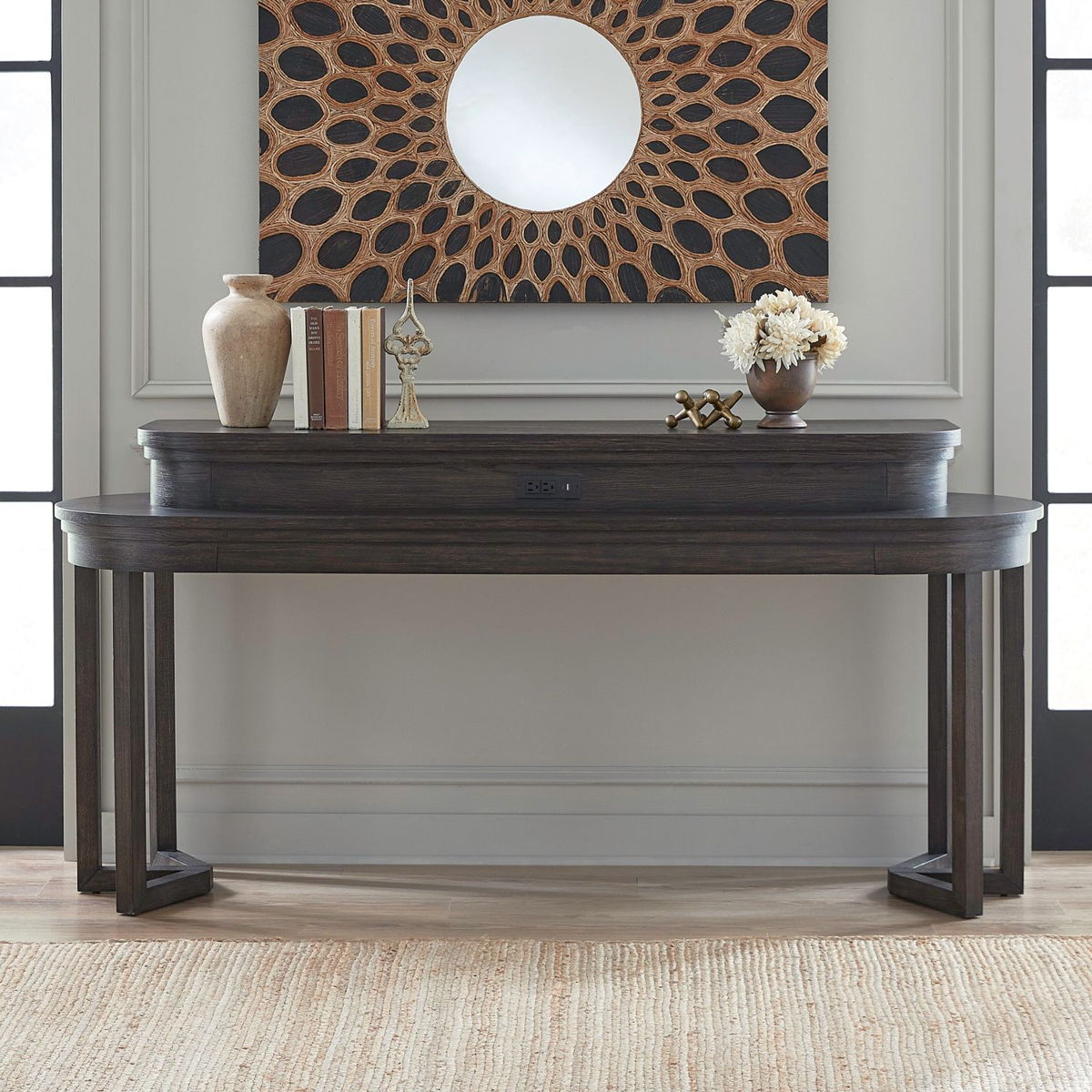 Weston - Console Bar Table - Peppercorn
