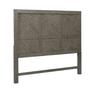 Skyview Lodge - King Panel Headboard - Cobblestone