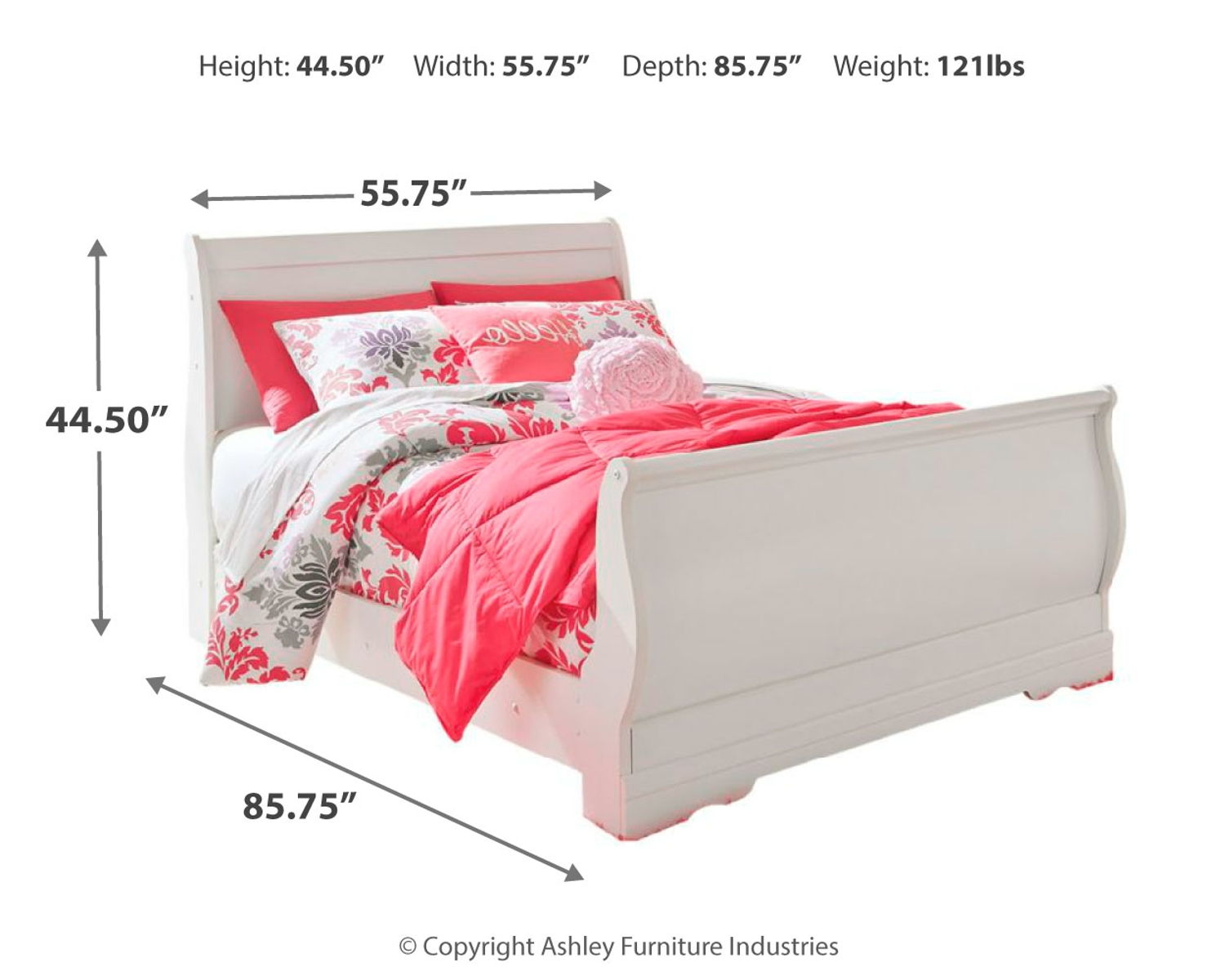Anarasia - Sleigh Bed Set - Image 9