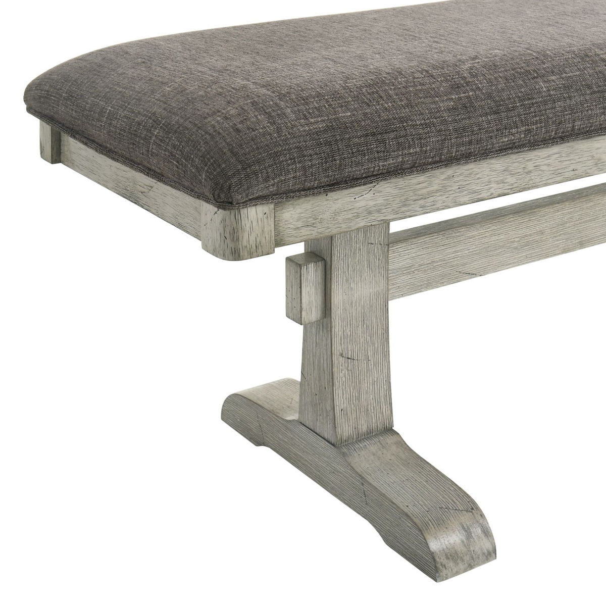 Hallendale - Upholstered Dining Bench (RTA) - Gravel Wash - Image 2