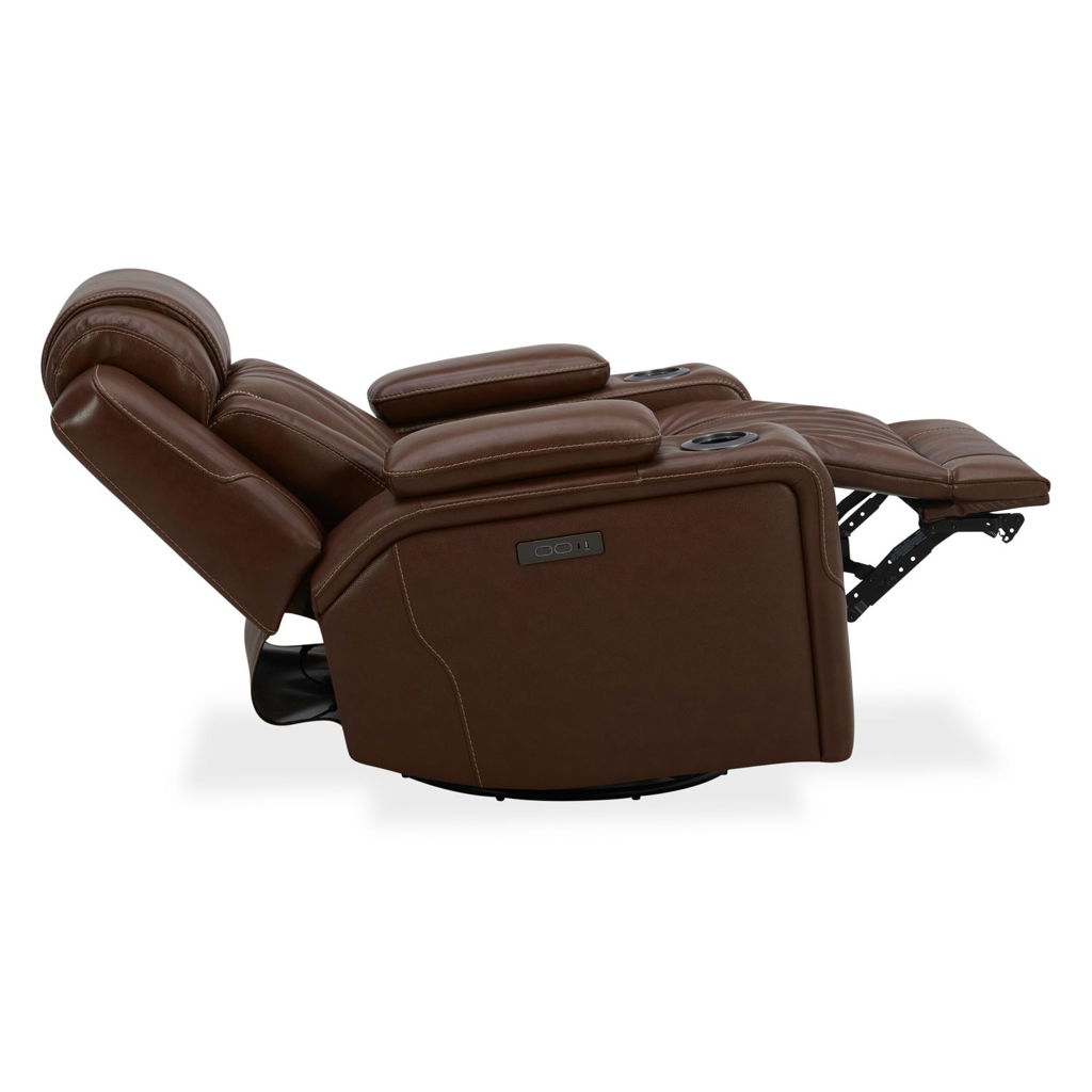 Caswell - Swivel Glider Recliner P2 - Brown - Image 7