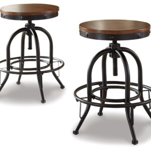 Valebeck - Swivel Barstool (Set of 2)