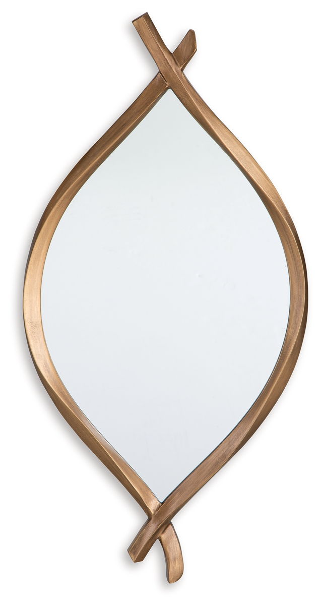Bartner - Accent Mirror - Antique Gold Finish - Image 3