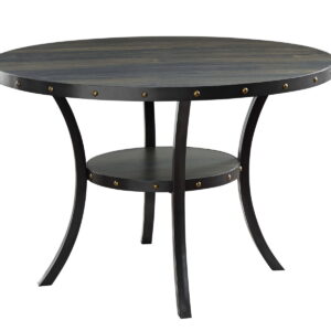 Crispin - Round Dining Table - Smoke - Wood