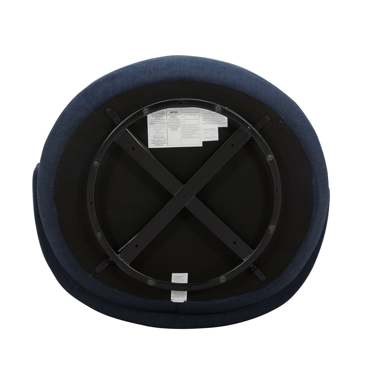 Haley - Upholstered Swivel Cuddler Chair - Image 9