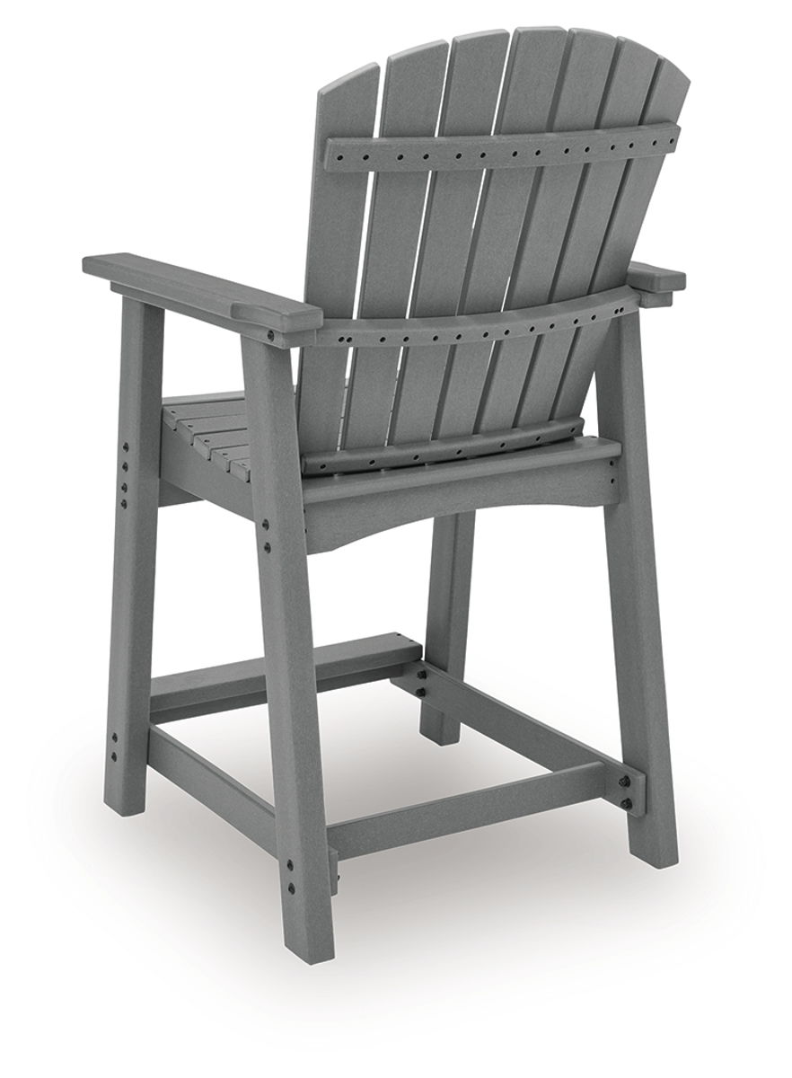 Sanctuary Beach - Barstool (Set of 2) - Dark Gray - Image 4