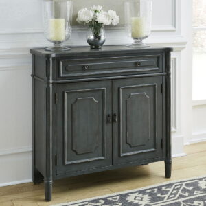 Madison Park - 1 Drawer 2 Door Accent Cabinet - Gray / White