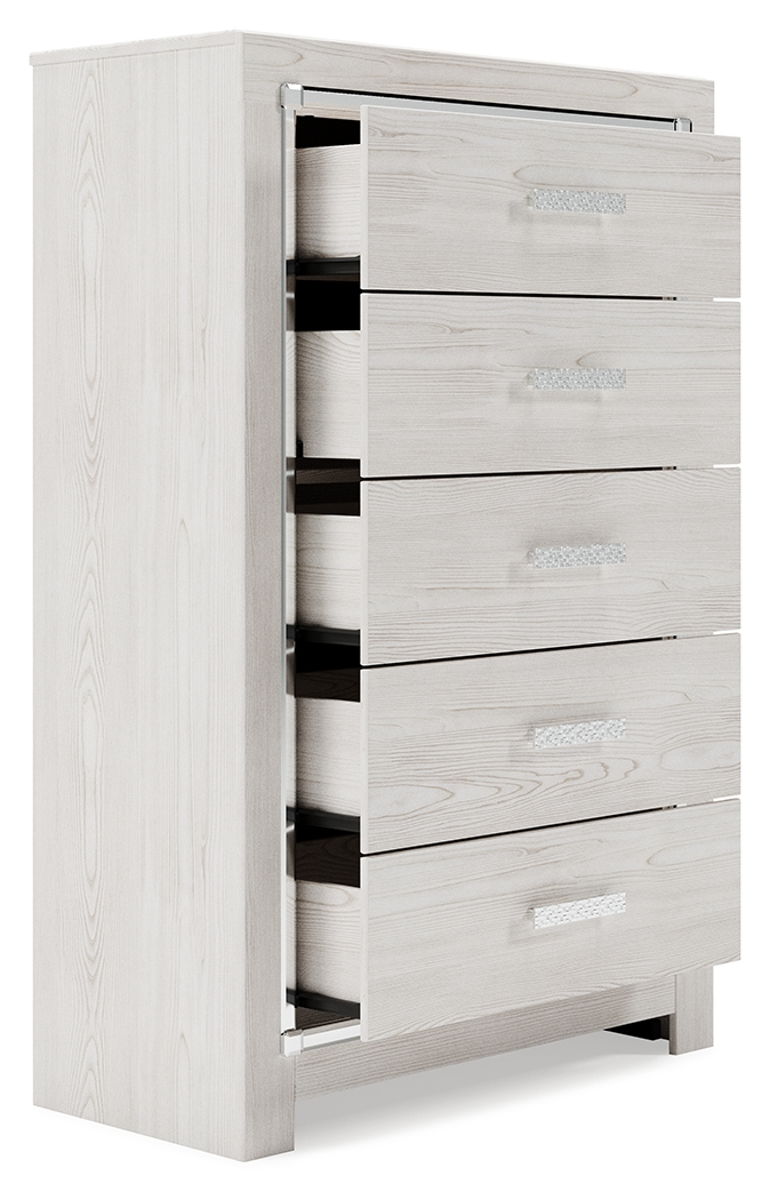 Altyra - Five Drawer Chest - White - Image 2