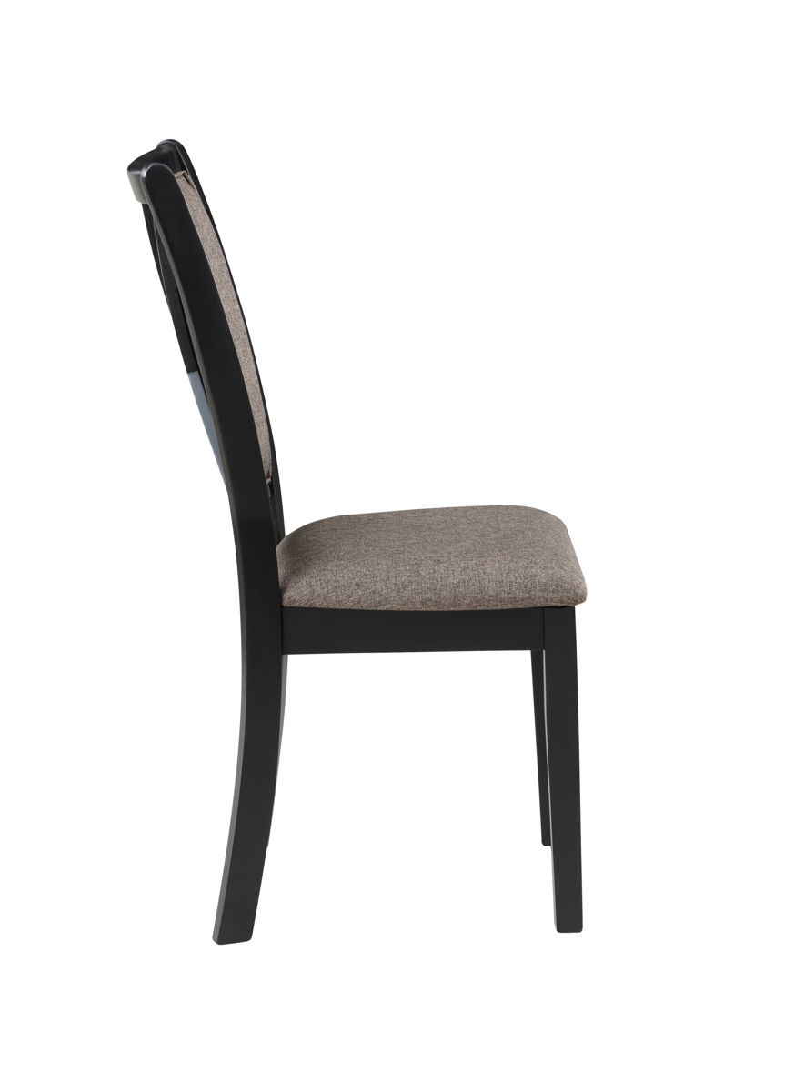 Potomac - 5 Piece Rectangle Dining Set (Table & 4 Chairs) - Brown / Black - Image 2