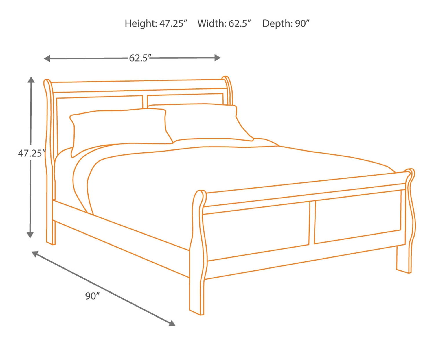 Alisdair - Sleigh Bed - Image 4