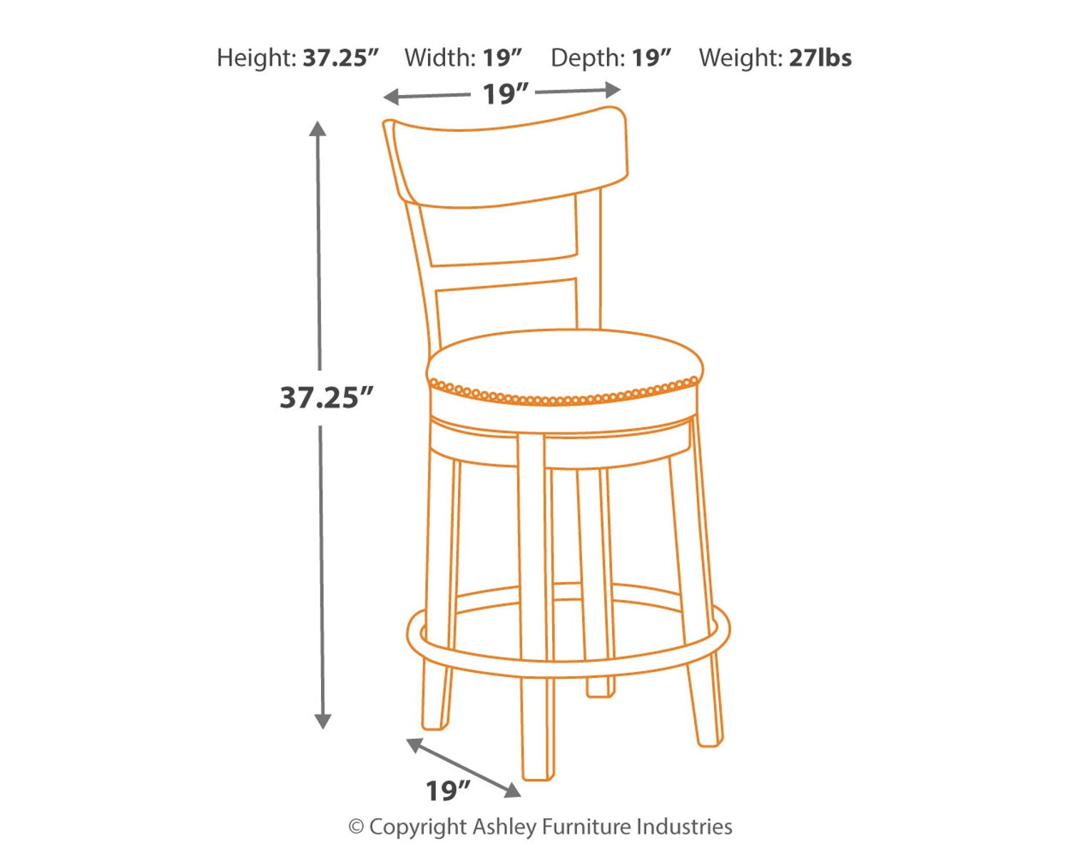 Pinnadel - Swivel Barstool - Image 4