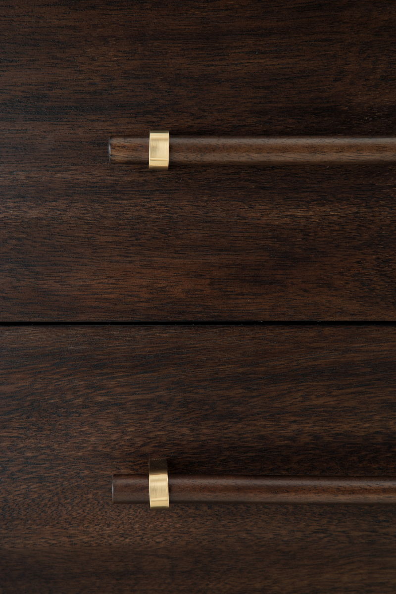 Dantenton - Two Drawer Night Stand - Merlot - Image 7