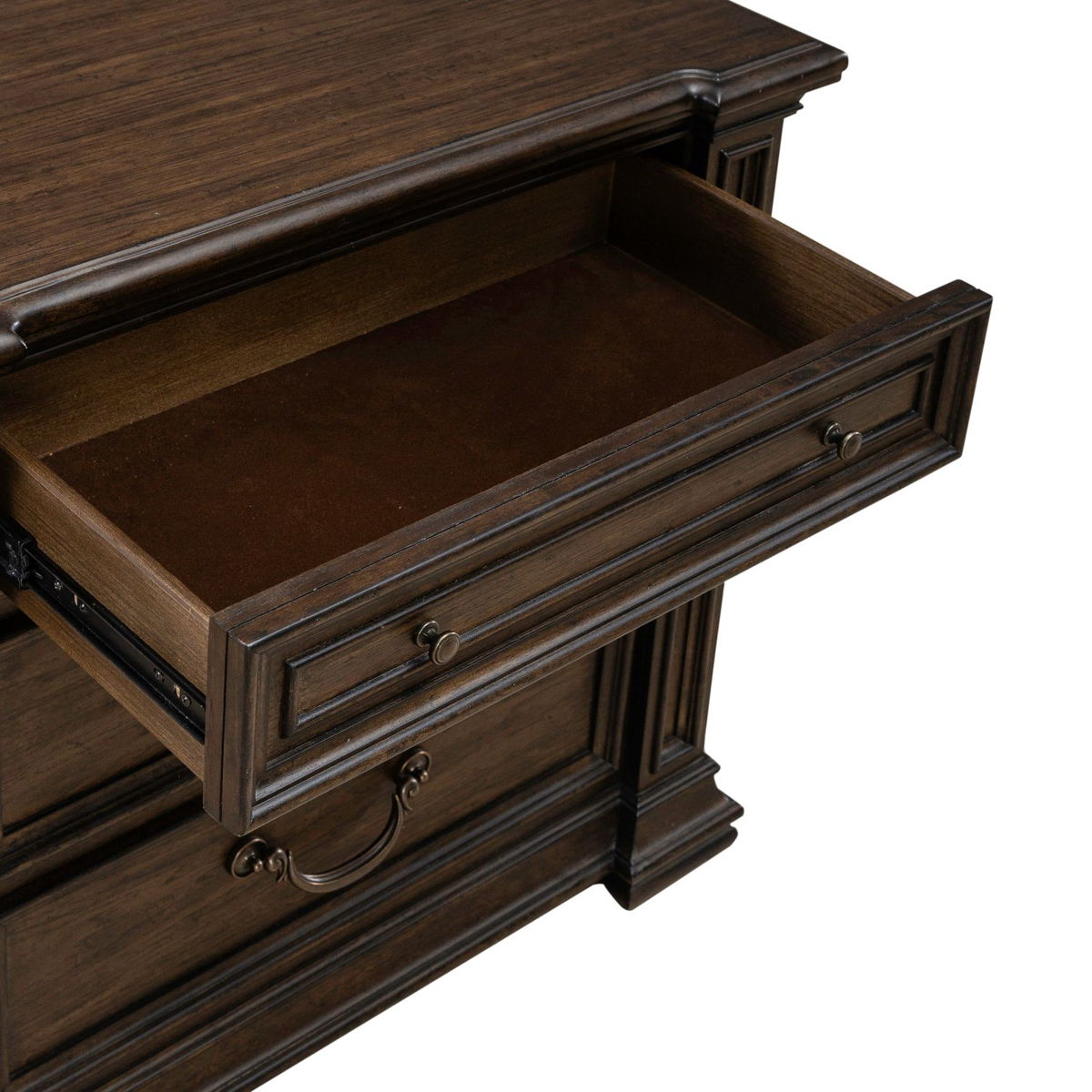 Provence Park - Nightstand With Charging Station - Chateau Brown - Image 11