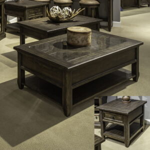 Paradise Valley - 3 Piece Table Set - Dark Brown