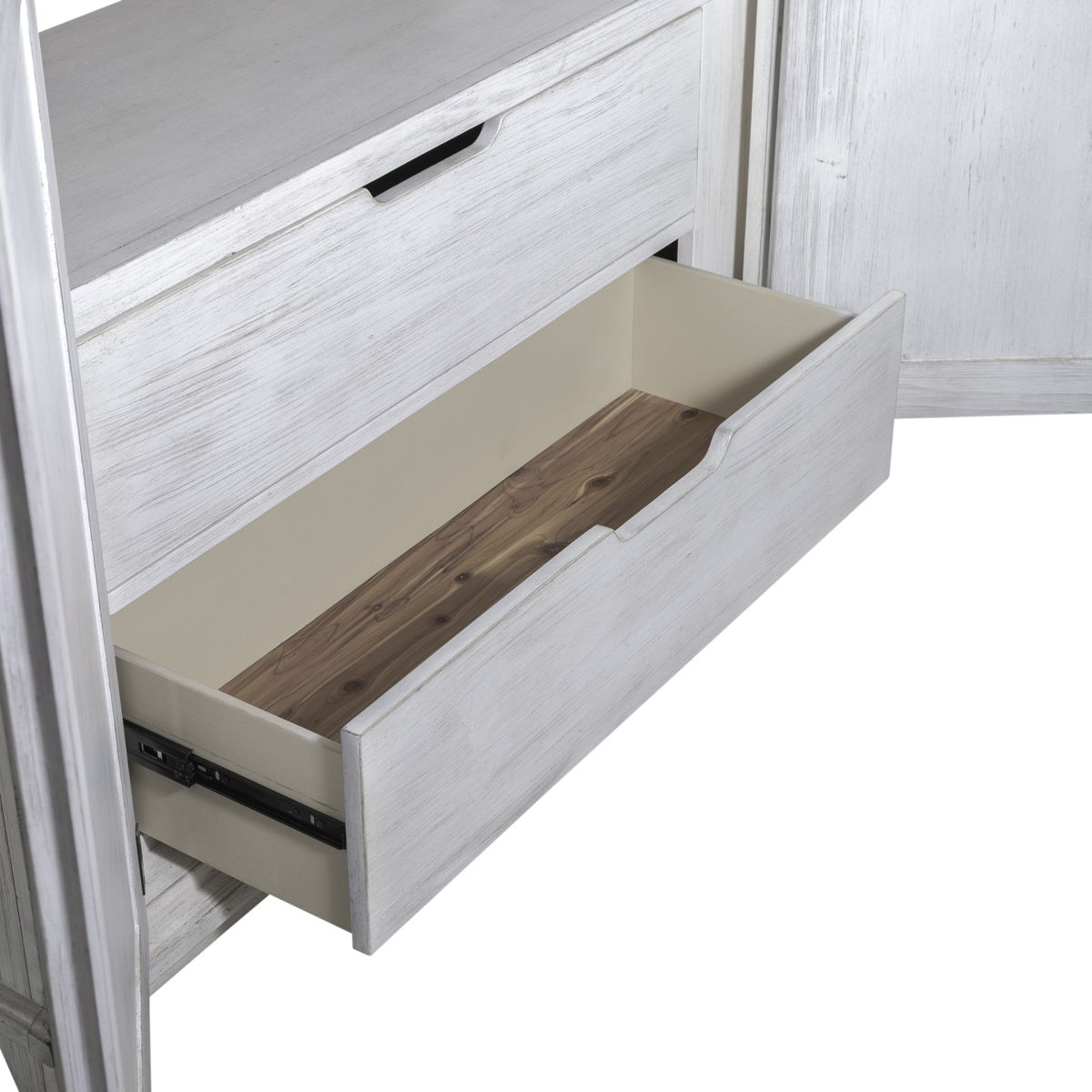 River Place - Armoire - Riverstone White & Tobacco - Image 9