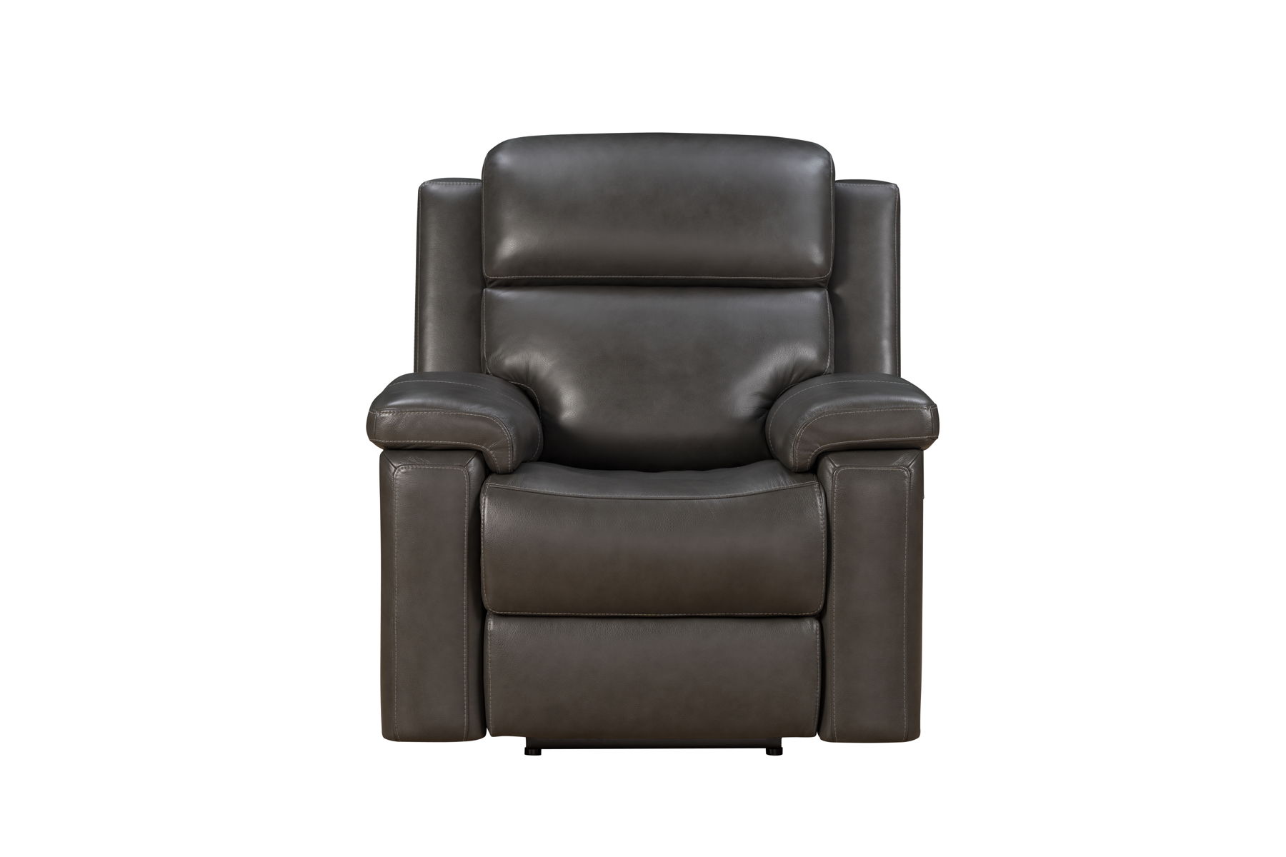 Leon - Power Recliner With Power Headrest, Power Lumbar, Heat And Massage - Smokey Gray - Image 3