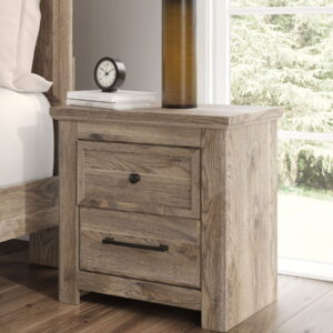 Rusticott - Two Drawer Night Stand - Brown