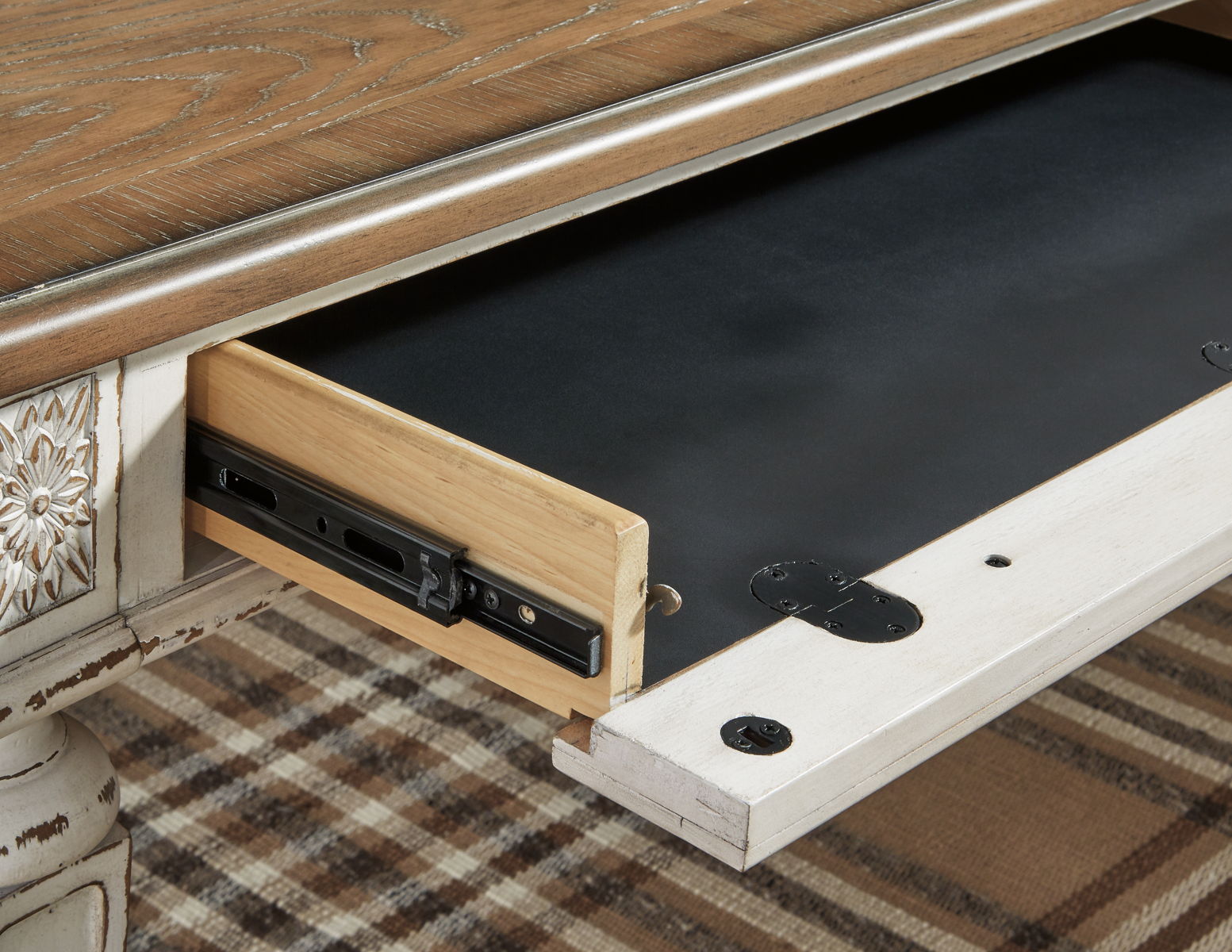 Realyn - Home Office Desk - Light Brown - Image 8