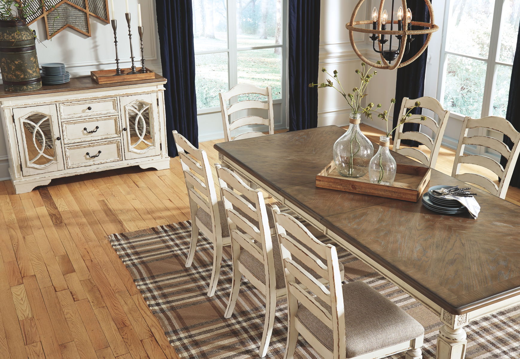 Realyn - Rectangular Dining Room Extension Table - Chipped White - Image 4