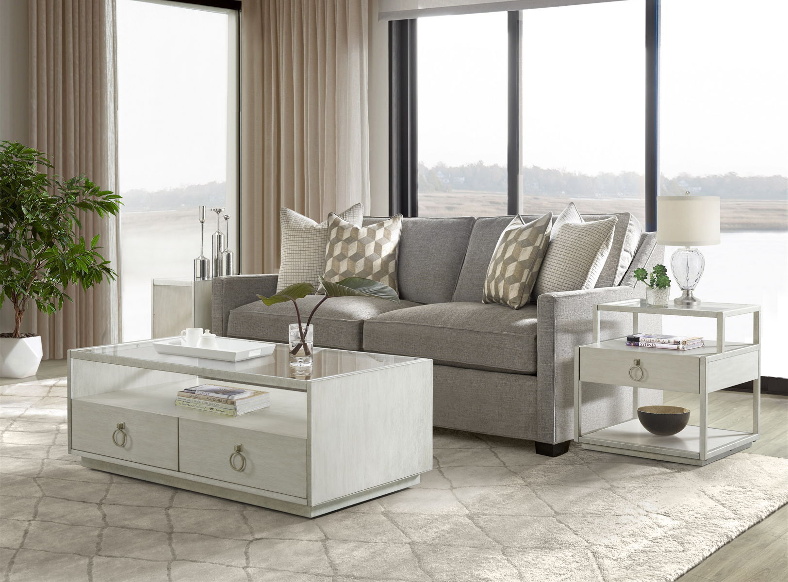 Maisie - Rectangular Coffee Table - Champagne - Image 9