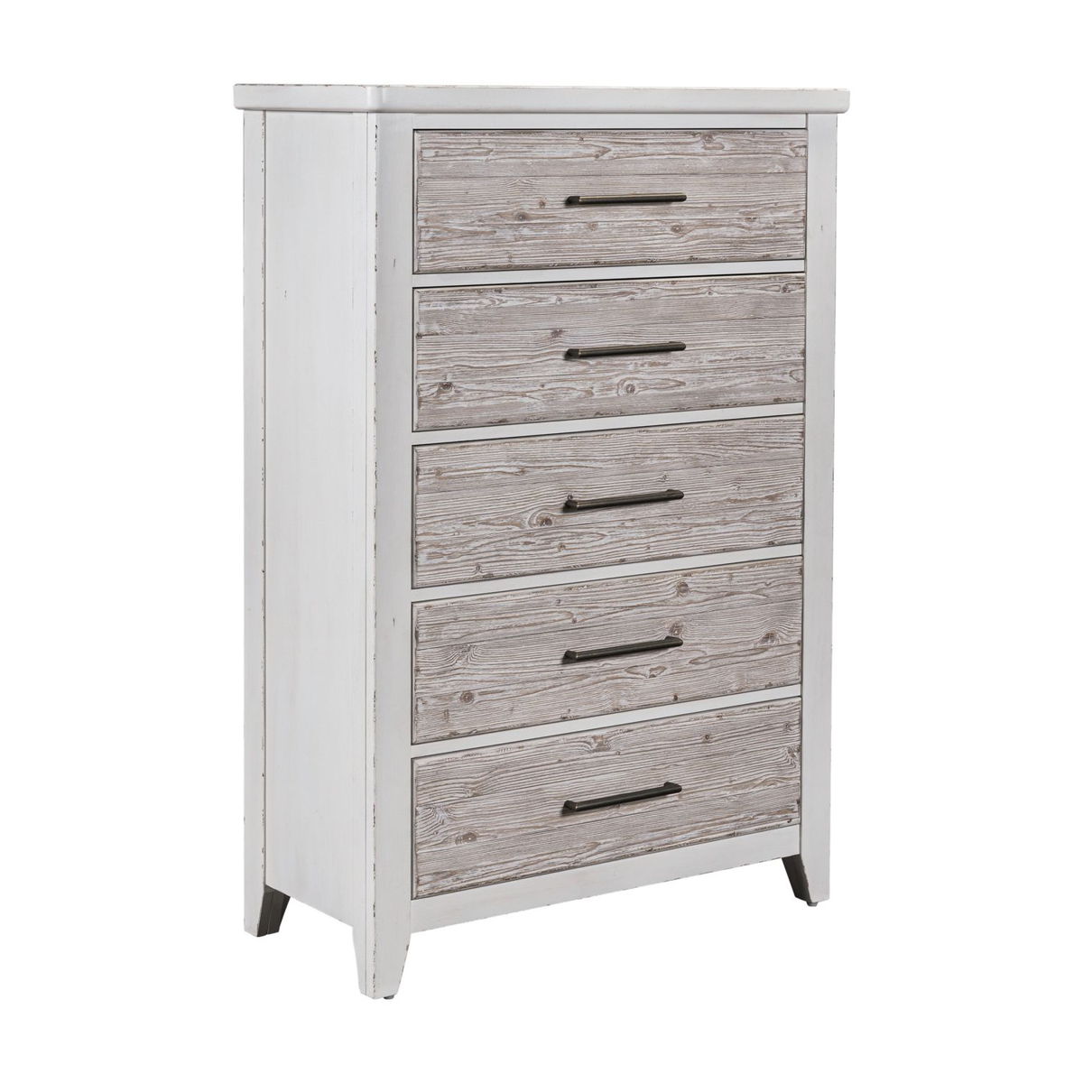 Backroads - 5 Drawer Chest - Weathered White - Image 2