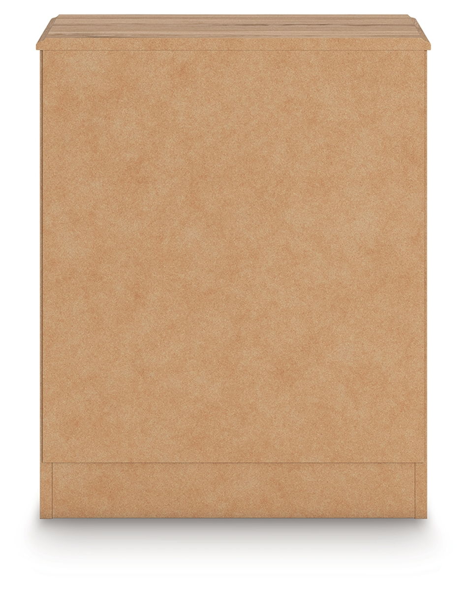 Aleaport - One Drawer Night Stand - Warm Brown - Image 2