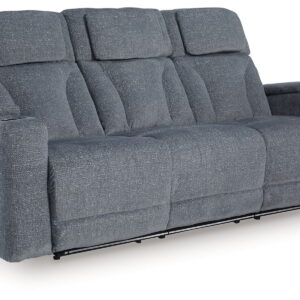 Studio Cave - Power Reclining Sofa - Steel