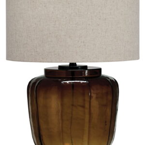 Bainmore - Glass Table Lamp - Amber