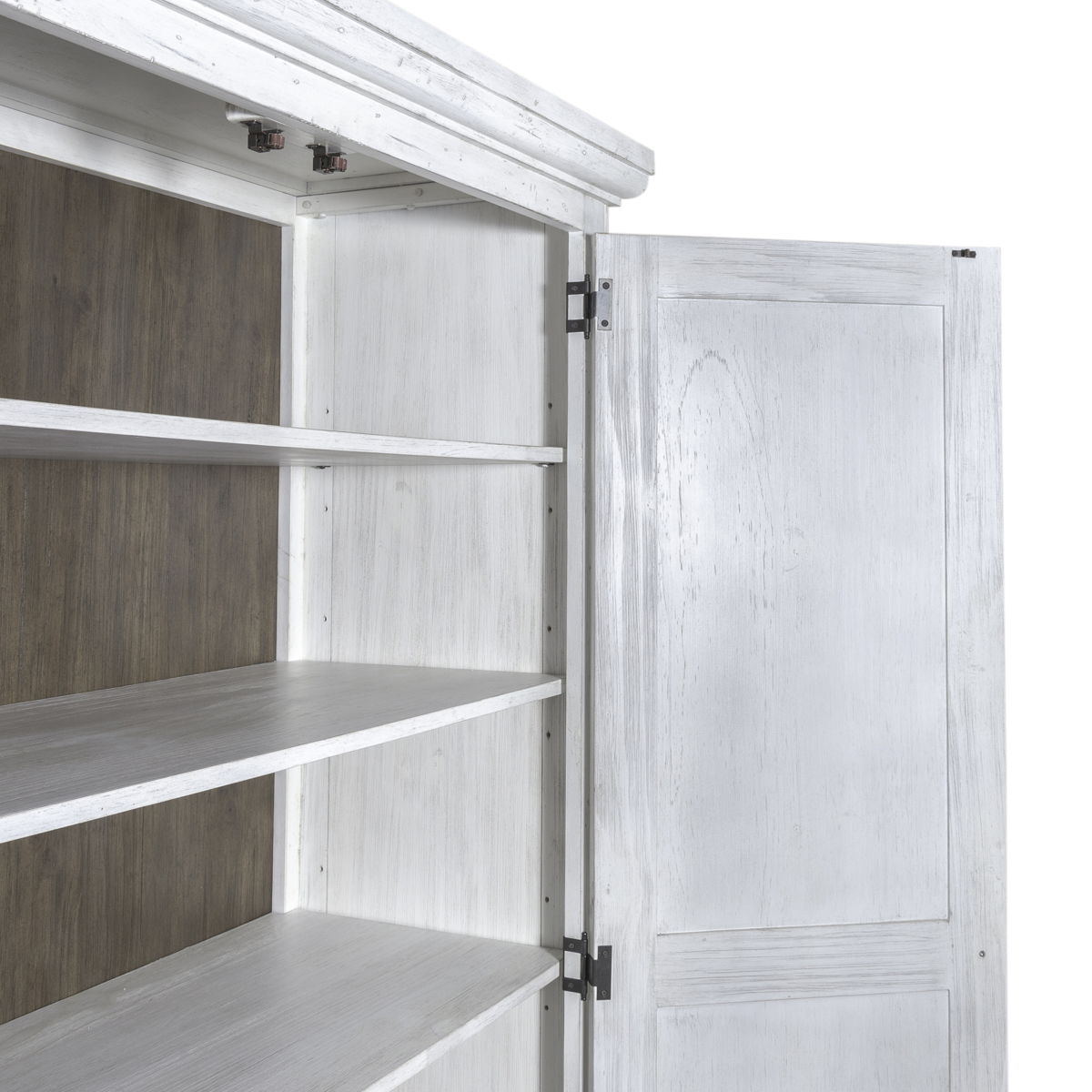 River Place - Armoire - Riverstone White & Tobacco - Image 5