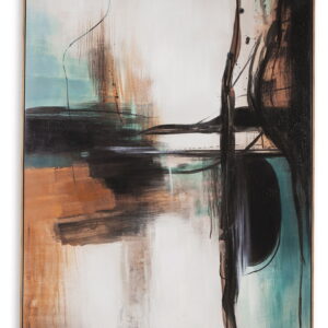 Brunonia - Wall Art - Teal / Orange / Black