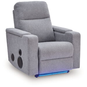 Pineland - Glider Power Recliner With Audio System - Pewter