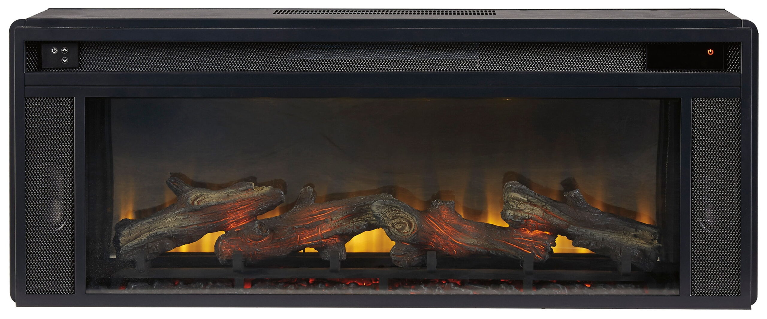 Entertainment Accessories - Fireplace Insert - Rectangular - Black - Image 5