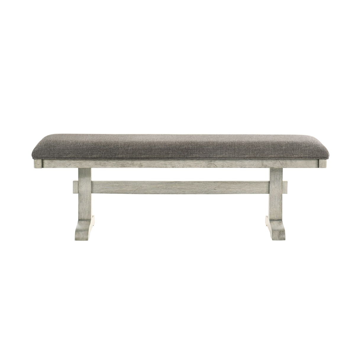 Hallendale - Upholstered Dining Bench (RTA) - Gravel Wash - Image 5