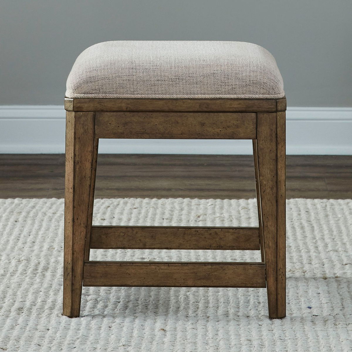 Carolina Park - Upholstered Console Stool - Brown