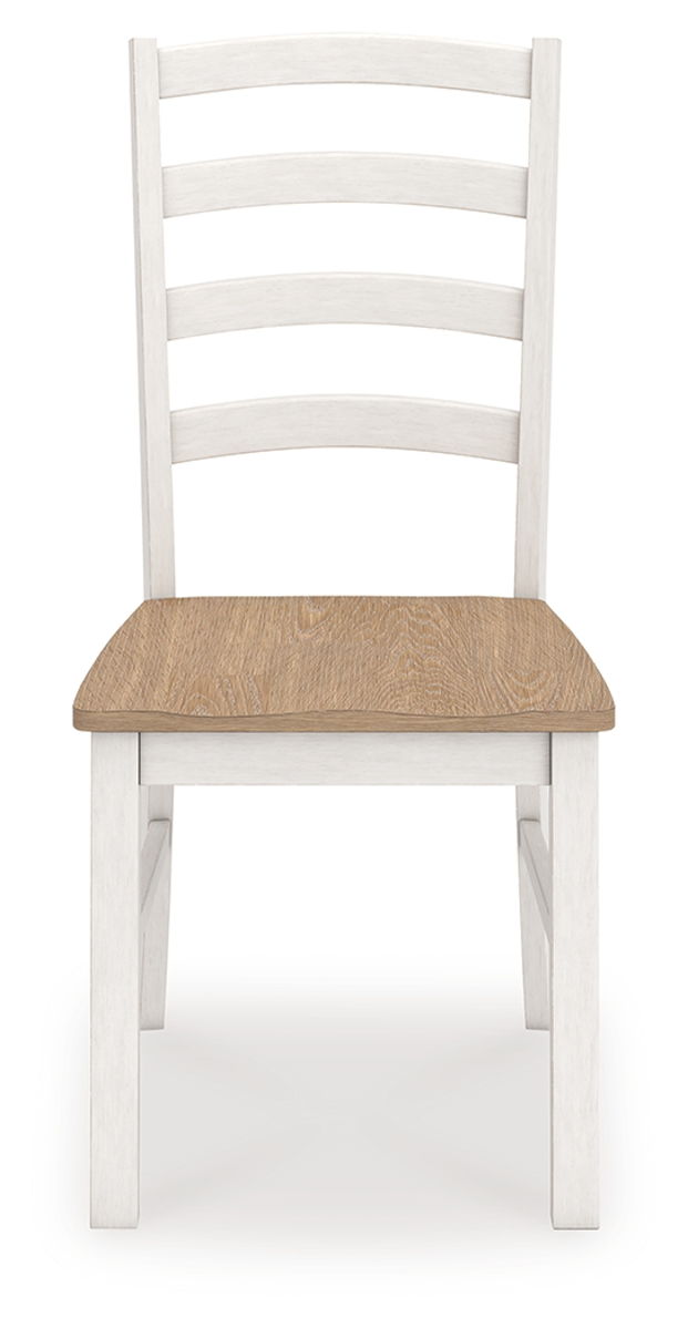 Purlaney - Dining Room Side Chair (Set of 2) - Antique White / Natural - Image 8