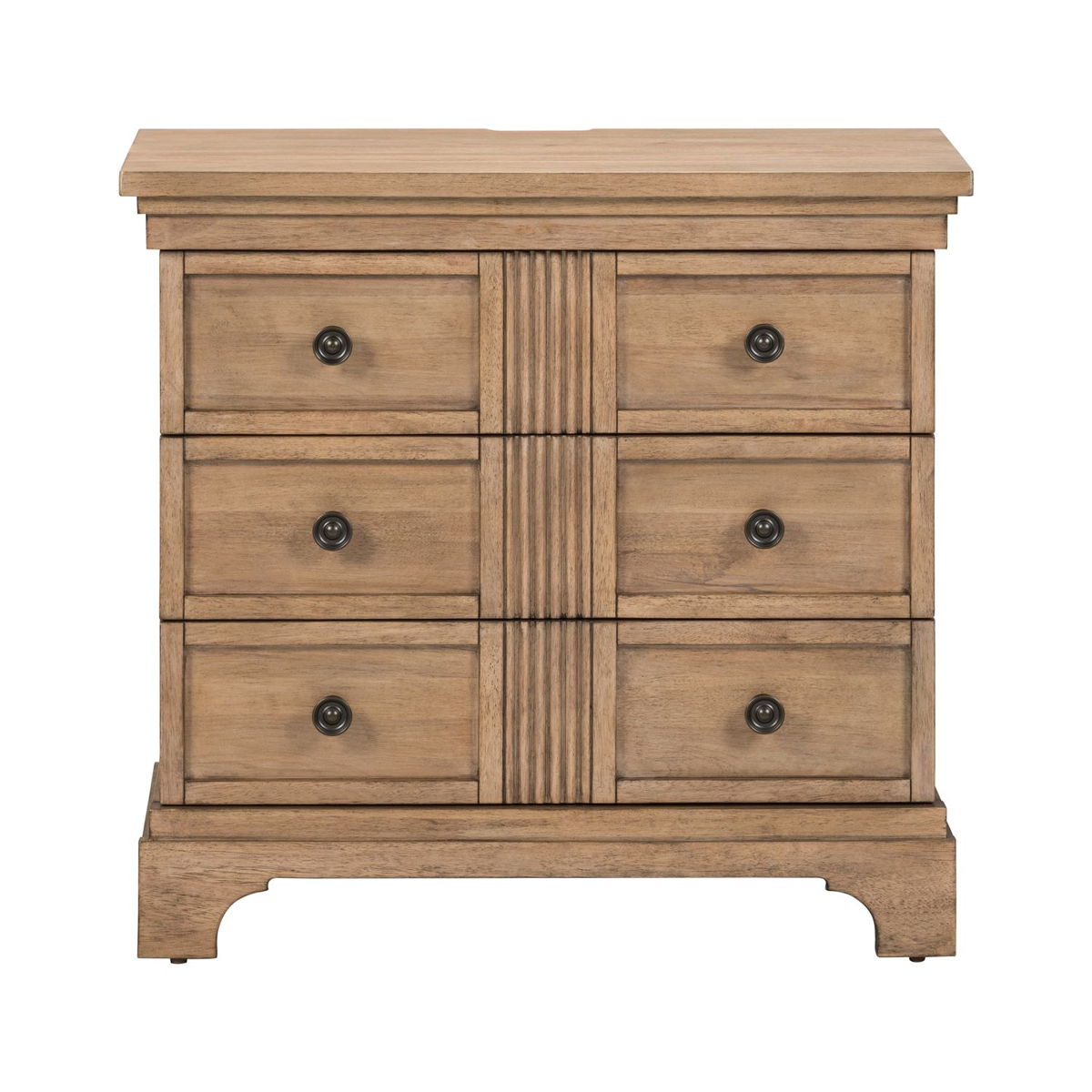 Haven Hills - Bedside Chest With Charging Station - Camel Beige - Image 10