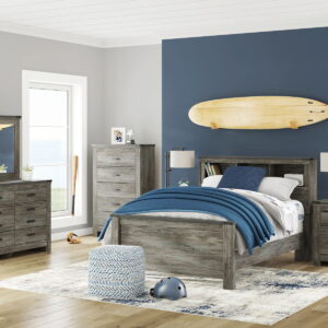 Frandern - Bookcase Panel Bedroom Set