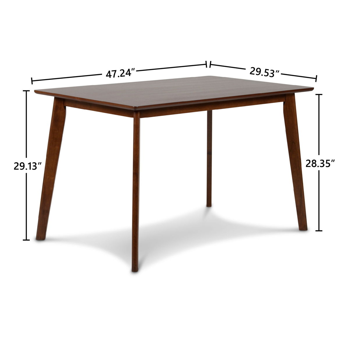 Morocco - Rectangle Dining Table - Walnut Brown - Image 3