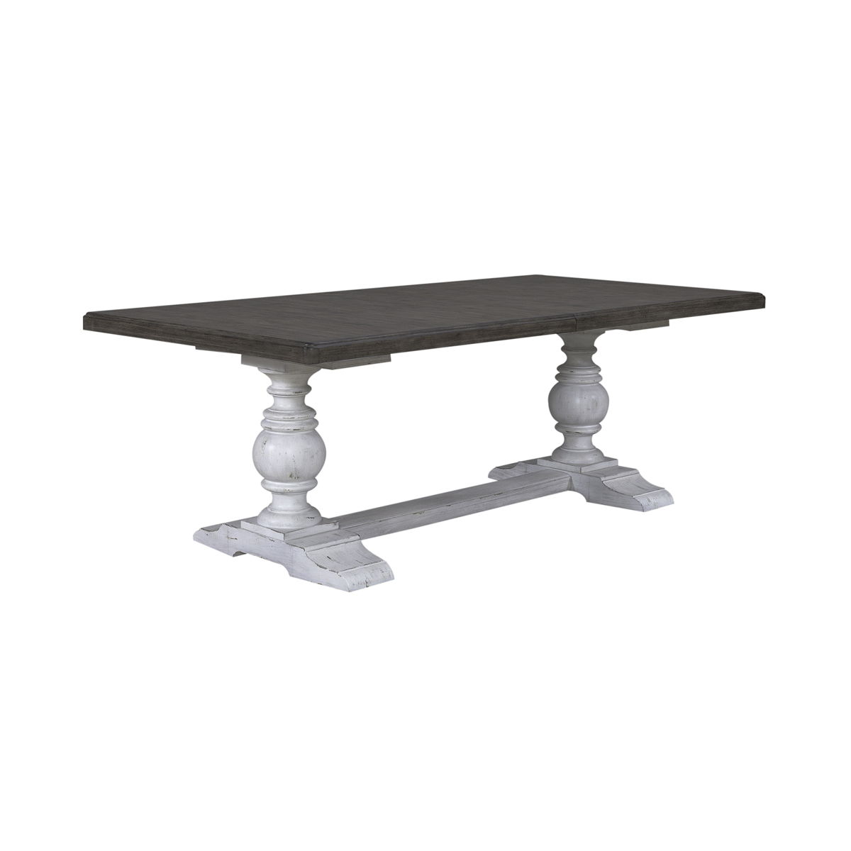River Place - Trestle Table - Riverstone White & Tobacco - Image 6