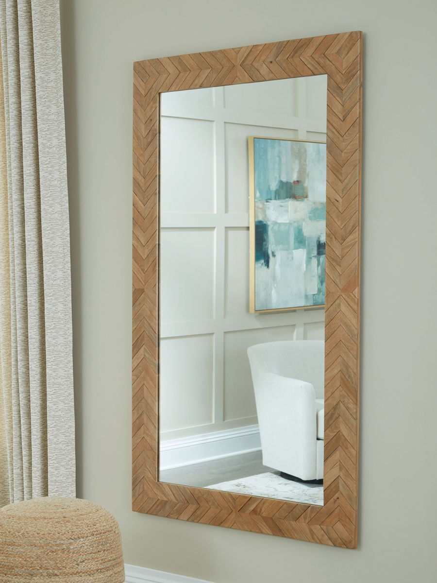 Waylane - Floor Mirror - Brown - Image 2
