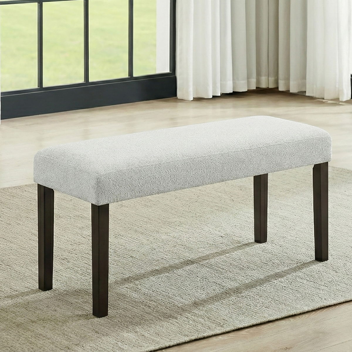 Carissa - Dining Bench - Stone - Image 2