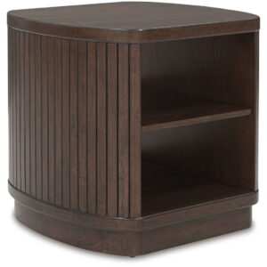 Korestone - Square End Table - Dark Brown