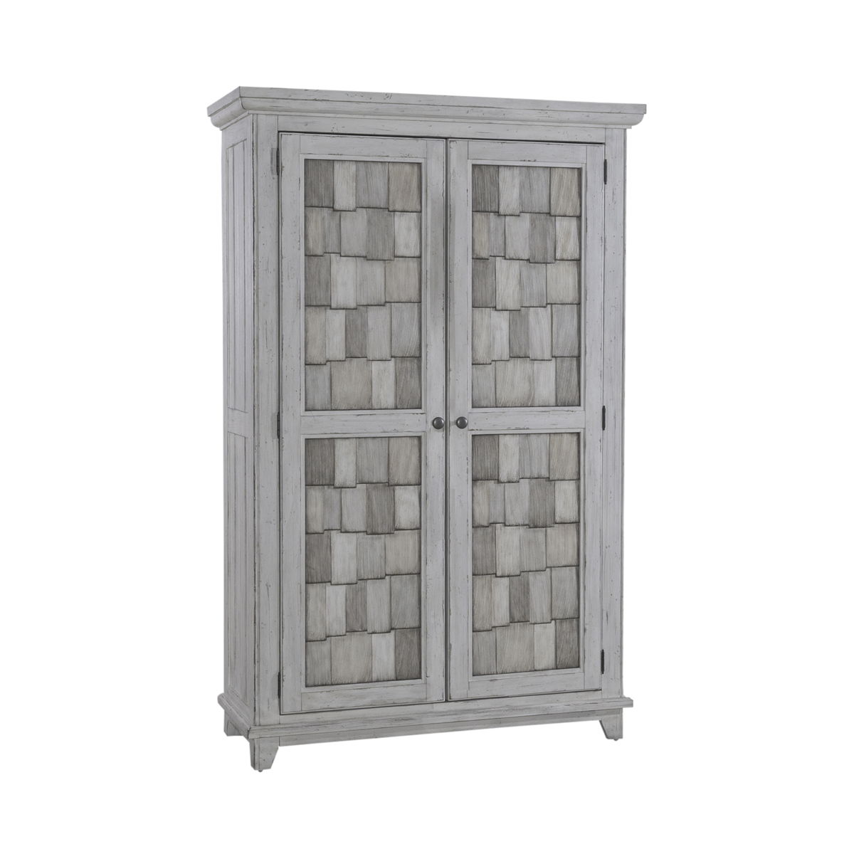 River Place - Armoire - Riverstone White & Tobacco - Image 11