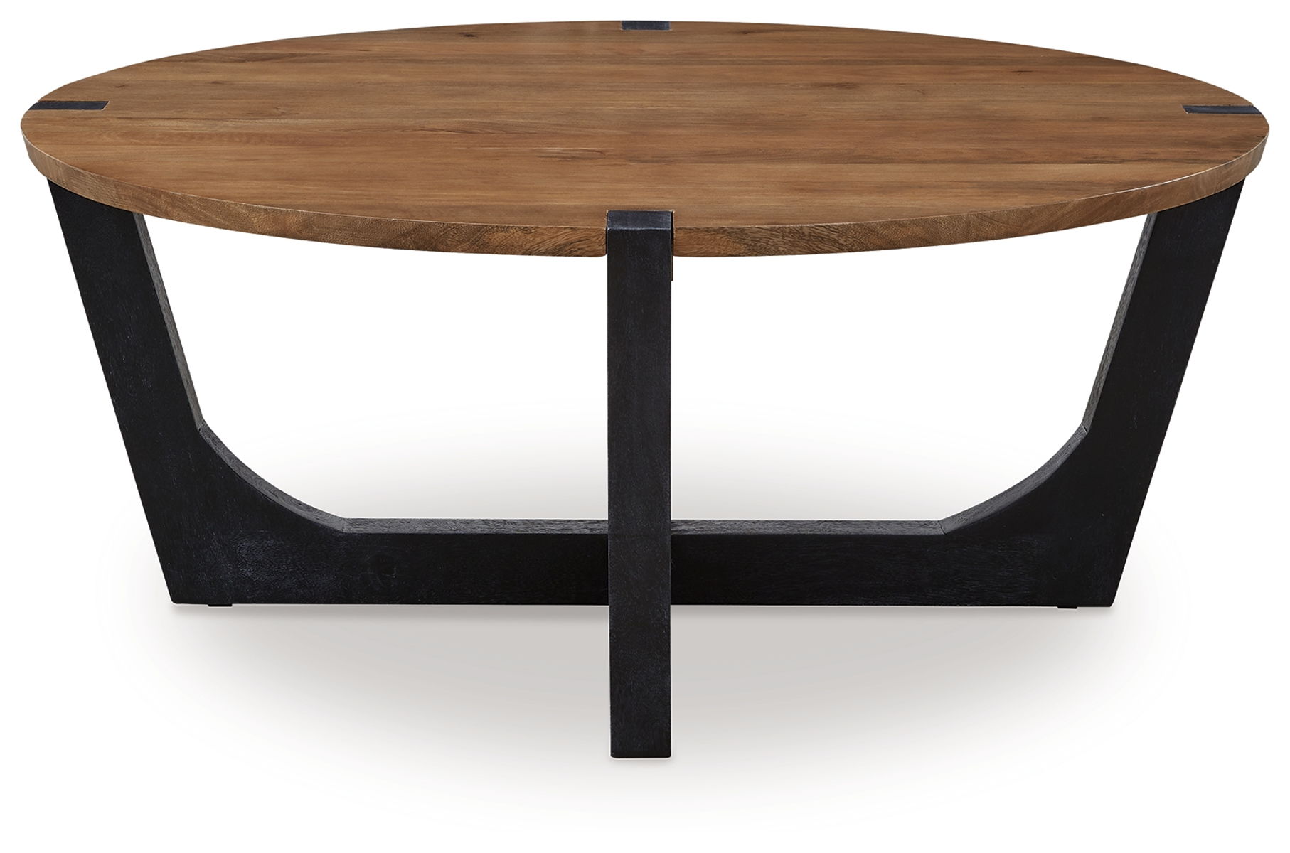 Hanneforth - Round Cocktail Table - Brown - Image 2