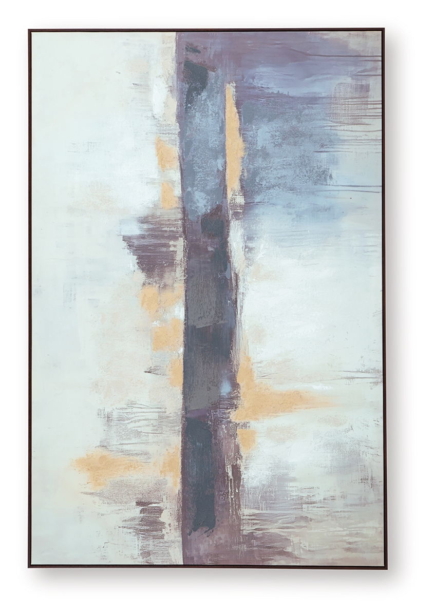 Gatesford - Wall Art - Blue / White / Tan - Image 4