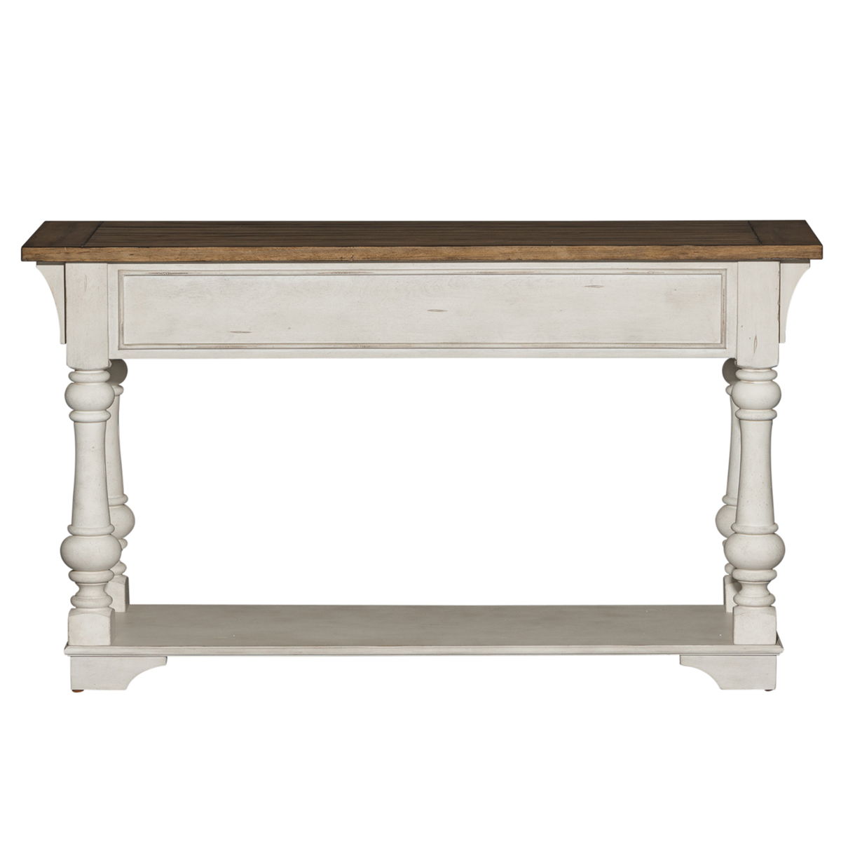 Morgan Creek - Sofa Table - Antique White / Wirebrushed Tobacco Accents - Image 7